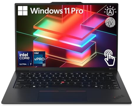Lenovo ThinkPad X1 Carbon G12 Business Laptop, 14 FHD+ (1920x1200) Touchscreen, Intel Core Ultra 7 165U, 32GB LPDDR5X RAM, 1TB PCIe SSD, Wi-Fi 6, FP Reader, HDMI, Backlit KB, Windows 11 Pro, Nero