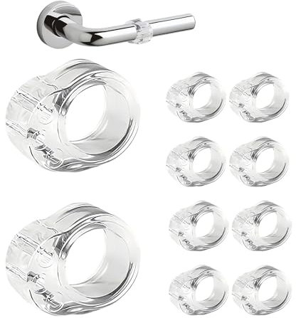Fermaporte Maniglia, 10 Pezzi Proteggi Maniglia Porta, Gommini per Porte Salva Muro, Fermaporte per Maniglie in Silicone Flessibile per Protezione della Parete