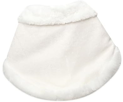 TINEASUR Scialle Di Peluche Caldo Accessorio Per Abito Da Sposa Elegante Mantello Per Festa Di Nozze