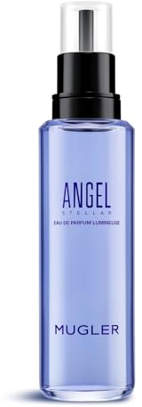 MUGLER Angel Stellar Eau de Parfum Lumineuse Refill, Perfume Ambarina Gourmand con Pistacho, Bergamota y Vainilla, 100 ml