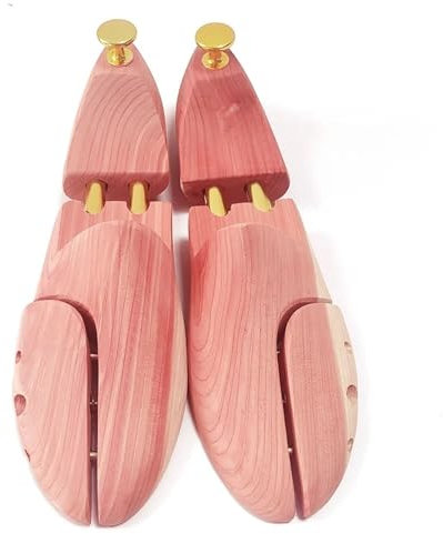 AHIOJEGX Shoe Trees Shoe Tree Twin Tube Red Cedar Wood Adjustable Shoe Shaper Men's Shoe Tree(EU 39 40)