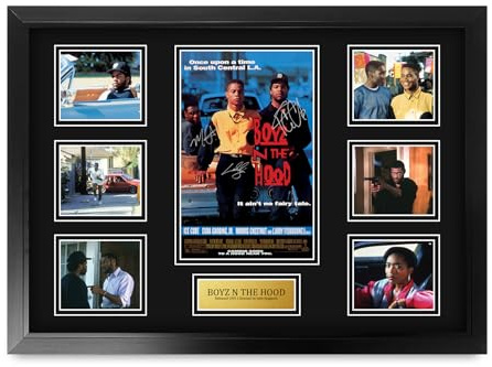 HWC Trading Boys N the Hood Cuba Gooding Jr. Geschenke Geduckter Poster Signiertes Autogramm Foto für Fans von Film Memorabilien - A2 Gerahmt (ID-006434)