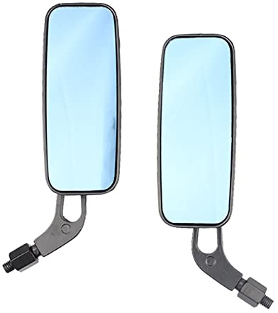 EBTOOLS Motorcycle en Alliage en Aluminium Ensemble de Rétroviseur de Recul de Conception Rétro 2pcs avec Adaptateurs pour une Installation Facile