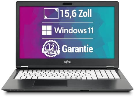 Fujitsu LifeBook U758 15,6 Zoll Full HD Laptop Intel Core i5-7200U@ bis zu 3,1 GHz 8 GB 512 GB SSD mit Windows 11 Pro & GRATIS Antiviren-Software inkl. 12 Monate Garantie