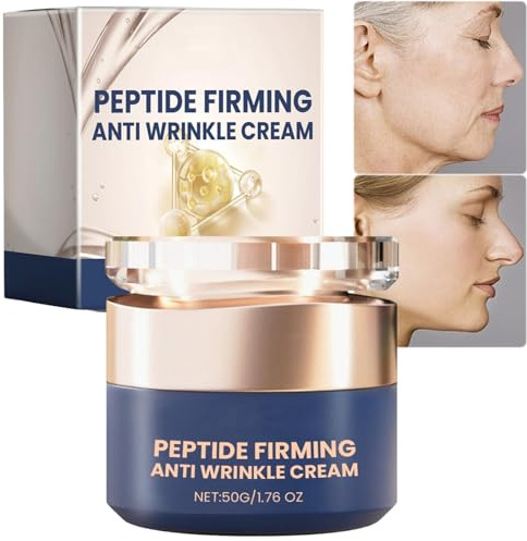 Crema Peptidica Rassodante e Antirughe per Uomo e Donna, Crema Lifting Anti-età per Viso, Collo e Occhi-Rassodante, Idratante e Rigenerante per Ridurre le Rughe e Rassodare la Pelle Rilassata (1pcs)