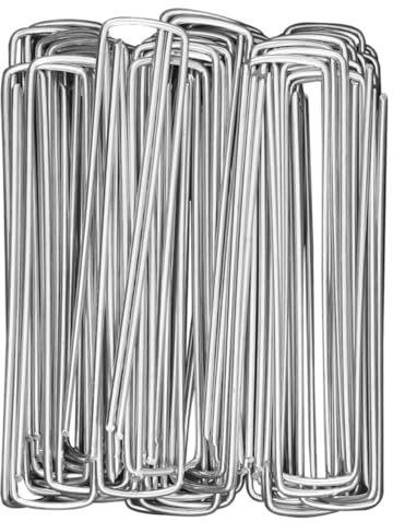 DIYEAH 30pièces Piquets de Jardin pour Fixation de Toiles de Paillage et Protection du Gazon Artificiel Clous de Sol Robustes pour Ancrage Stable