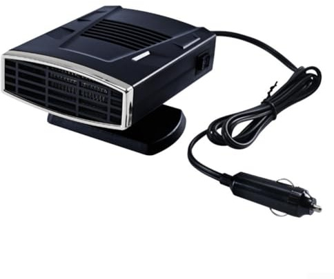 Calentador de coche de 12 V 200 W con función de descongelador y ventilador de modo dual para calefacción y refrigeración, deshumidificador de ventana eficiente para seguridad del parabrisas del