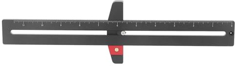 Woodworking Scriber Ruler Tool Aluminum Alloy Precision Marking Line Layout Measuring Positioning for Carpentry DIY Projects INCH Size