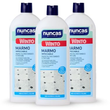Nuncas - Winto Marmo - Detergente per Pavimenti in Marmo - Multipack - Confezione da 3 x 1000 ml