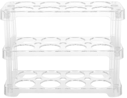 ROMISBABA Contenitore per Uova in Plastica per Frigorifero, Facile da Spostare e Comodo da Usare, per Conservare le Uova nel Freezer in Armadio Colore Casuale