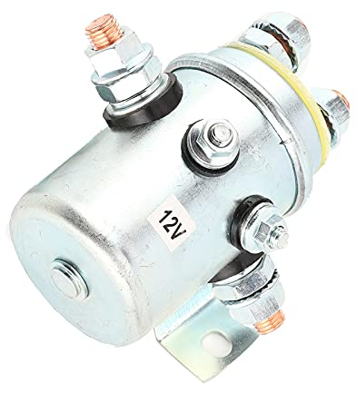 HUSHUI Solenoide de Contactor de relé de Cabrestante de 12 V 200 A, Instalación Duradera y Sencilla para Accesorios ATV UTV, Construcción de Metal, 1 Pieza