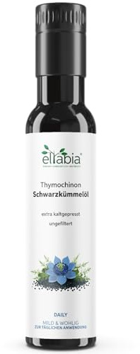 Bio Schwarzkümmelöl 250ml hoher Thymochinon Gehalt | Premium Schwarzkümmelsamen Nigella Sativa aus Ägypten kaltgepresst und mühlenfrisch