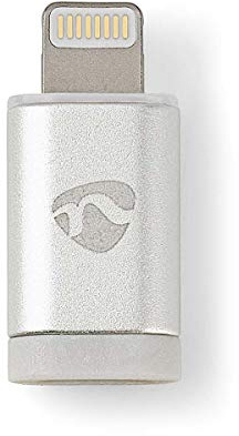 Nedis - Apple Lightning Adapter - Apple Lightning - USB Micro B Buchse - Vergoldet - Aluminium