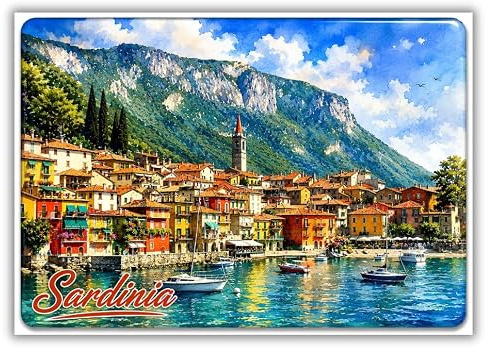 Sardinien Souvenir-Kühlschrankmagnet Fridge Magnet Italien