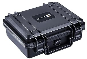 Lykus HC-2510 Custodia Valigia Case impermeabile con schiuma, Dimensioni interne 25x19x9,5 cm, Adatto per microfono, prodotti elettronici e altro