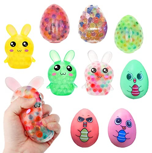 Palline Antistress per Adulti e Bambini, FainFun 9 Pezzi Palle Antistress Giochi da Schiacciare Antistress, Squeeze Ball per Alleviare lo Stress e L'ansia, l'ADHD