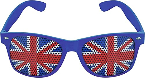 The Dragons Den Adults Union Jack Flag Sunglasses United Kingdom Great Britain Supporters Novelty Shades