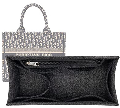Lckaey Christian für Dior Buchtasche Große Tasche Organizer-Einlage Dior Buchtasche Einlage2008Schwarz Grau-L