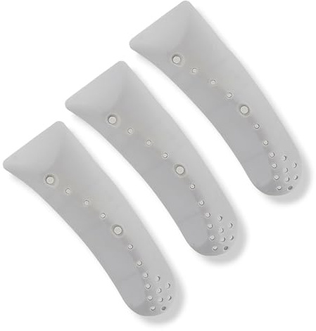 DL-pro Lot de 3 nervures de tambour 15,4 x 5,2 x 4 cm pour Candy Hoover Otsein 41021914 - Baleines d'entraînement robustes avec 17 trous pour machine à laver