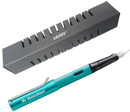 Lamy Füllhalter AL-star Modell 023, inkl. Laser-Gravur, Farbe turmaline (Feder LH (Linkshänder))