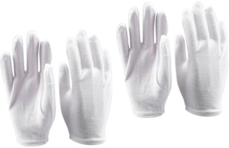 OSALADI 12 Stk Baumwolle Weiße Handschuhe Baumwollhandschuhe Reinigen Sicherheitshandschuhe Handschuhe Gegen Umweltverschmutzung Schutzhandschuhe Baumwoll-handschuhe Arbeit Dicker Schnitt