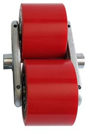 Paletten Fixierer Rad Für Hubwagen Gabelhubwagen-Rollen Montage Eingebautes Kugellager 20mm Bohrung, Durchmesser 70mm, Breite 60mm Hochbelastbar Polyurethan-Räder Für Manuelle Gabelstapler 70x60x20mm