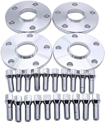 dzstnbhd Spurplatten DistanzscheibenWindows 4 Stück 12 Mm & 15 Mm Abstandshalter 5 X 112 Mm Hubzentrisch Für VW Für Golf Mk7 Geschmiedete Räder Abstandshalter M14 X 1,5 Adapter Mittelbohrung 57,1 Mm