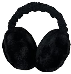 Earmuffs For Adults And Kids, Winter Ear Warmers, Women And Girls Earmuffs, 7 Beautifull Colours And Design For Winter Adjustable Earwarmer (Black)