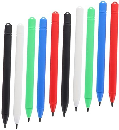 Lápiz para Tablero de Dibujo LCD Plástico 10 Piezas Recambio | Decoracion Colegio, para Pintar y Aprender a Escribir, Resistencia a Roturas