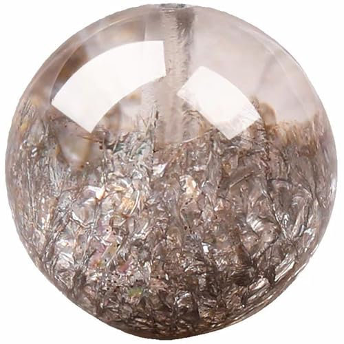 Perla in Cristallo Naturale con Riflessi Argento, Simbolo di Speranza, per Gioielli Fai-da-te o Accessori Quotidiani da Donna(Small)