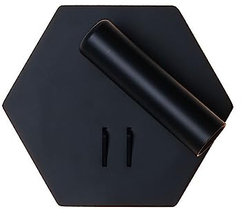 Spotlight a LED, Lampada da Lettura montata su Pale con Pale cablate con Interruttore, Nero Bianco per Camera da Letto, Illuminazione a Parete a LED Regolabile Hotel alberghiera Ponifoglio