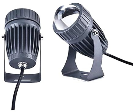 GUODDM Faretto LED Beam Light - Faretti LED, Luci da Terra LED for Esterni da 10 W, Faretto A Fascio Stretto con Telecomando IP65, Proiettori da Parete for Edifici Esterni(RGB)