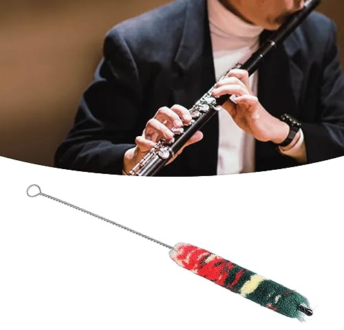 Bamjour Piccolo Cleaner, Clarinet Swab Musical Instrument Cleaning Brush Swab Piccolo Maintenance Kit Cleaning Brush Clarinet Kit for Flute Repair and Accessories