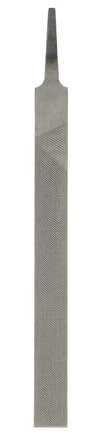 sourcing map Flat Coarse Cut File 8 Double Cut Teeth High Carbon Steel Hand Rasp File Without Handle for Metal Wood Deburring Removing