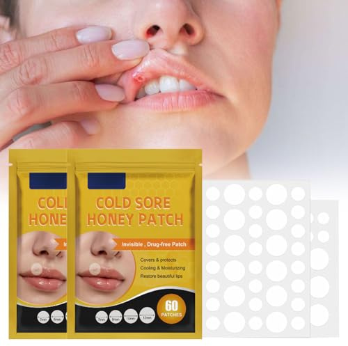 Toppa per herpes, 120 pezzi, per labbra, per la cura delle labbra, idratante, anti-herpes, per le labbra