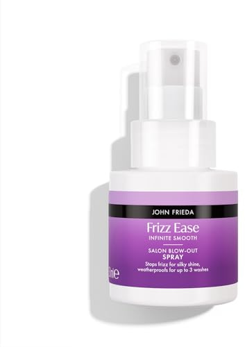 John Frieda Frizz Ease Infinite Smooth Blow Out Spray 50ml. Travel Size Styling Spray for Anti Humidity Control and Sleek Finish