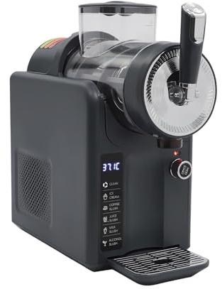 Macchina per Drink Ghiacciati Macchina per Granita 1.8l Con 360°, LED Luminoso, Funzionamento Silenzioso E Pulizia Automatica – Ideale per Uso Domestico(Black)
