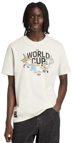 adidas T-shirt pour homme Coupe du Monde de la FIFA 2026 Group Mascot, Blanc - Blanc (Blanc), L