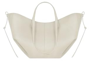 CORIOS Borsa a Mano da Donna Borse a Spalla a Tracolla a Forma di Mezzaluna PU Pelle Borse Secchiello Grande Borsa per la Spesa Elegante Tote 2 Pezzi per Quotidiano Lavoro e Shopping Bianco S