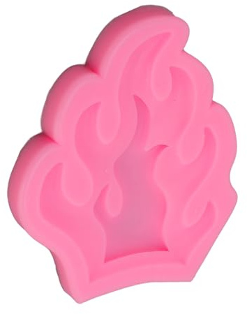 Smandy Stampo per Fondente a Fiamma, Stampo in Silicone a Forma di Fuoco, Antiaderente, Facile Rilascio, Resistente Al Calore e Al Freddo, per Torte, Caramelle, Cioccolato, Decorazioni, Panettieri e