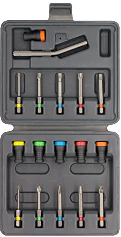 Magnet Driver® Set 17, die komplette Set enthält, 6 magnetdrivers, 10 Bits, plastische und ein robustes hält Nägel, alle in einer Box