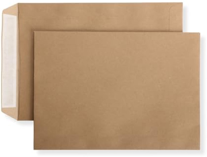 250 St. Versandtaschen Briefumschläge B5 braun haftklebend ohne Fenster 176 x 250 mm HK