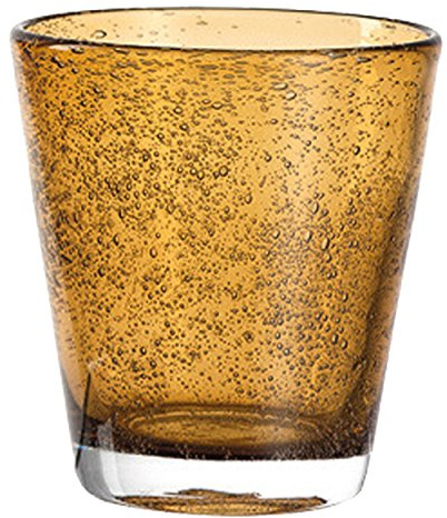 Leonardo 034762 Burano Gobelet/verre/verre à eau/jus de fruits Ambra/marron/orange 230 ml