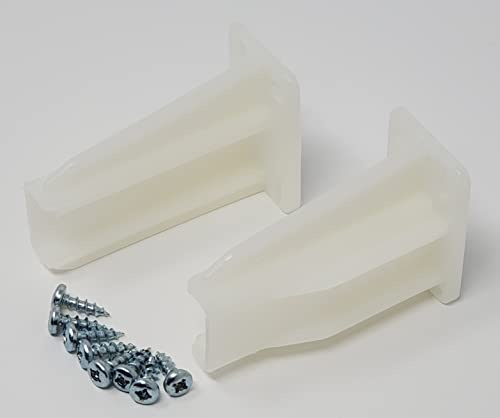 2-Pack White Drawer Slide Rear Socket Blum Euro Cabinet Drawer Slides, Right & Left (Retail Pack) (2)