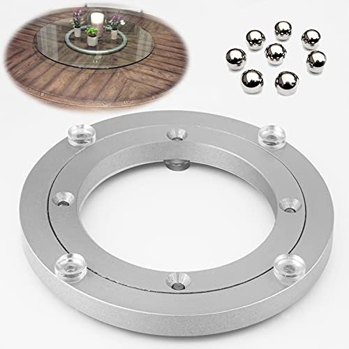 LIGUOYI Kugellager Drehbar, Drehplatte Aus Aluminium, Schwenkplatte Hochleistungsdrehlager Lazy Susan Für Esstisch TV Monitor Kaleidoskope Tischplatte Serving Messe-Displays Hause Restaurante