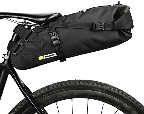 UBORSE Fahrrad Satteltasche Wasserdicht 10L Fahrradsitz Tasche Bikepacking Fahrradtasche Sattel für Mountainbike Rennrad Aufbewahrungstasche BackLoader Satteltasche