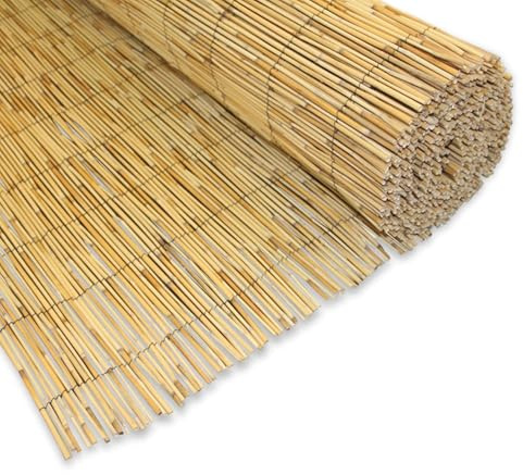 WILSONS DIRECT - Natural Bamboo Reed Fence Screening Roll - Thick Privacy Screen for Garden, Balcony & Patio - Wind & Sun Protection - Durable Outdoor Fence Panels for Yard & Terrace (1m x 4m)