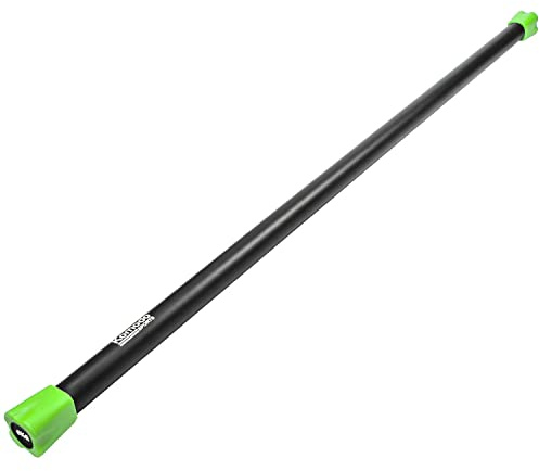 Komodo Aerobic Weighted Body Bar 2kg-10kg Colour Coded Exercise (6kg)
