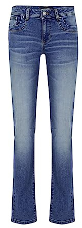 LTB Damen Jeans Vilma Bootcut - Blau - Angellis Wash W26-W34 Baumwolle Stretch, Größe:34W / 34L, Farbvariante:Angellis Wash 50670