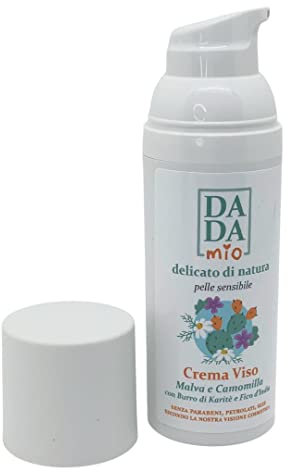 DADA mio Feuchtigkeitsspendende Gesichtscreme 50 ml, NEUE FORMULATION ohne Silikone. Mit Malve und Kamille ist sie ideal für empfindliche und rötliche Haut
